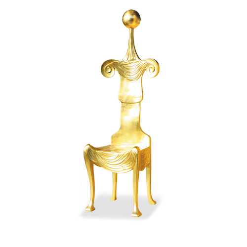 Luxury Throne, Italian Design, Gold Leaf