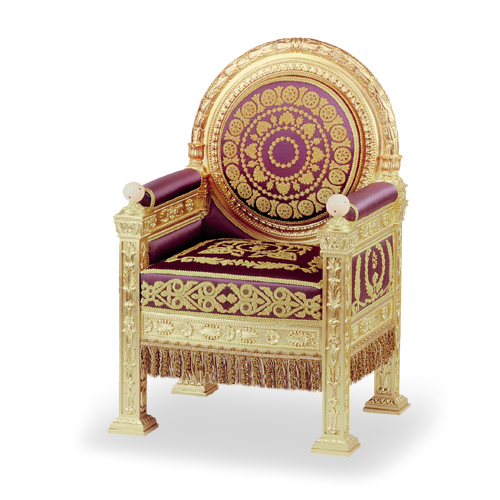 Napoleon Empire Throne, Hand Made in Italy